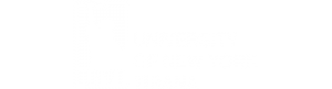 University of New York Tirana - White Logo Center